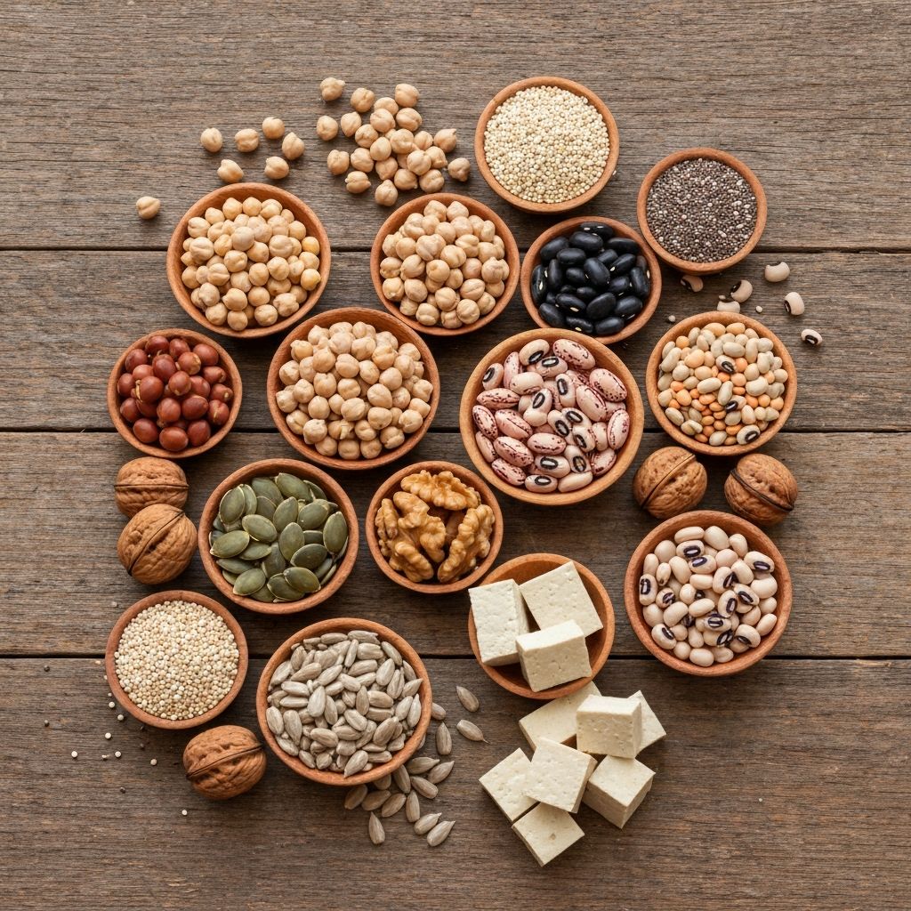 Olika proteinrika livsmedel